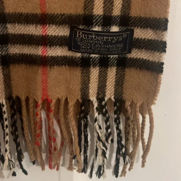 Burberry Scarf Cashmere Authentic Plaid Giant Nova Check - Picture 2 of 2